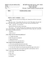 đề thi HK II THCS Long Thành
