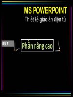 MS PowerPoint 2003 - Bài 5: Phần nâng cao