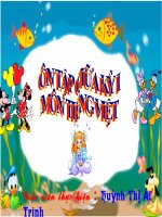 ÔN TẬP KIỂM TRA KHỐI 1-GHKI - NĂM HỌC 2010-2011