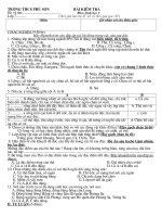 Đề Kiểm tra Sinh 7(45'''')