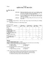 Đề KT Truyện 9 - đáp án