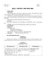 Giáo án hóa 8 3 cột