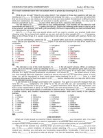 Exercises on reading comprehension