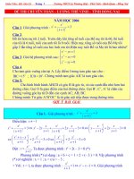 Một Vài Đề Thi