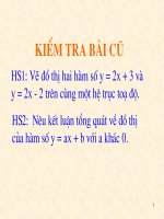 Đại 9 - Đường thẳng song song và đường thẳng cắt nhau