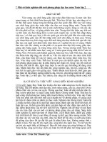 Một số kinh nghiệm đổi mới PPDH Toán 2