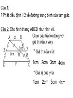 Tiet 6 - Duong trung binh cua hinh thang
