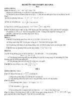 bộ đề ôn thi tnthpt 2013