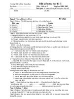 bai kiem tra hoc ki su 9