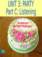UNIT 3: PARTY - LISTENING