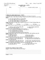 Bai kiem tra vat ly 8 chuan (tiet 11)