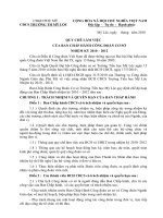 QUY CHẾ LAM VIỆC BCH