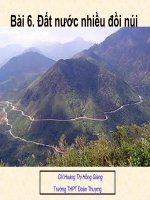bài 6: Đất nước nhieu đồi núi (T1)