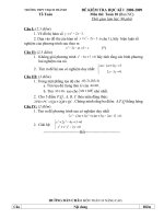 Đề thi hoc kì I - Toán 10 - THPT Thạch Thành I