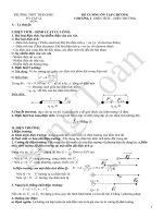 Đề cương ôn tập chương I - Lớp 11