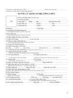 Mẫu lý lịch cán bộ 2C