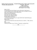 Đề thi Ngữ văn 9