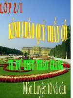 Luyện từ & câu - Tuần 29