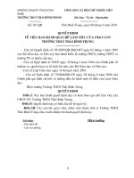 Quyết định - Qui chế làm việc