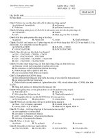 Đề kiểm tra 1 tiết 12 NC