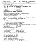 đề - đáp án khảo sát chất lượng đầu năm  Văn -9