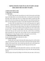 NHỮNG VẤN ĐỀ CƠ BẢN VỀ CƠ CẤU TỔ CHỨC CÁN BỘ CÔNG NHÂN VIÊN CỦA MỘT TỔ CHỨC