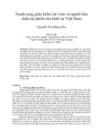 Tranh tụng giữa kiểm sát viên và người bào  chữa tại phiên tòa hình sự Việt Nam