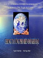 Chung tay biến đổi khí hậu