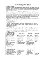 Kế hoạch bộ môn CD 9