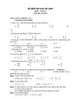 khao sat chat luong sau he 2009