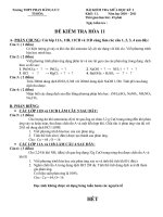 đề kiểm tra hệ số 2 tự luận