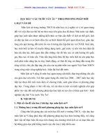 DẠY BÀI “ CÁC NƯỚC TÂY ÂU ” THEO PHƯƠNG PHÁP MỚI