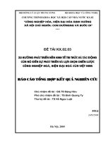 209 Xu hướng phát triển nền kinh tế tri thức và tác động của nó đến sự phát triển và sự lựa chọn chiến lược công nghiệp hóa, hiện đại hóa của Việt Nam