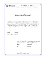 KT tập hợp CPSX và tính giá thành sản phẩm công ty dịch vụ kĩ thuật xây dựng Việt Nam