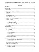 Biến đổi khí hậu và ảnh hưởng của biến đổi khí hậu đến môi trường nước ở Tp. Hồ Chí Minh