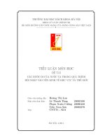 Các bước đi của nước ta trong quá trình hội nhập vào nền kinh tế khu vực và thế giới