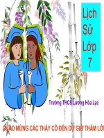 Lịch sử lớp 7