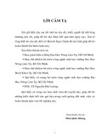 CỐ ĐỊNH ENZYME  – AMYLASE  BẰNG GEL ALGINATE  (Mục lục)