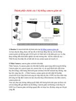 Thành phần chính của 1 hệ thống camera giám sát