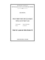 Luận án tiến sỹ : 