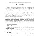 Rủi ro lãi suất và giải pháp nhằm hạn chế rủi ro lãi suất tại các ngân hàng thương mại ở Việt nam