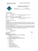 Đề cương chi tiết học phần- hóa học môi trường ứng dụng