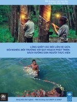 Lồng ghép các mối Liên hệ giữa  đói nghèo–môi trường với quy hoạch phát triển: Sách hướng dẫn người thực hiện