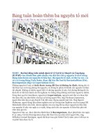 Bảng tuần hoàn thêm ba nguyên tố mới