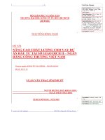 491 Nâng cao chất lượng cho vay dự án đầu tư tại Sở Giao dịch II – Ngân hàng Công thương Việt Nam