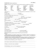 Reading comprehension