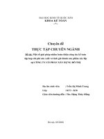 175 Kế toán tập hợp chi phí và tính giá thành tại Công ty Cổ phần Xây dựng Đô Thị