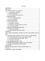 THỰC TRẠNG TÌNH HÌNH LẠM PHÁT TẠI VIỆT NAM NHỮNG NĂM GẦN ĐÂY