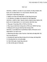 hoạt động tín dụng xuất nhập khẩu của ngân hàng thương mại