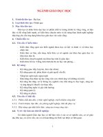 Chương trình đào tạo ngành giáo dục học